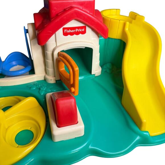 Fisher Price Roll Around Playground Vintage School Preschool Toy w/ Bell 1994 - Picture 13 of 13